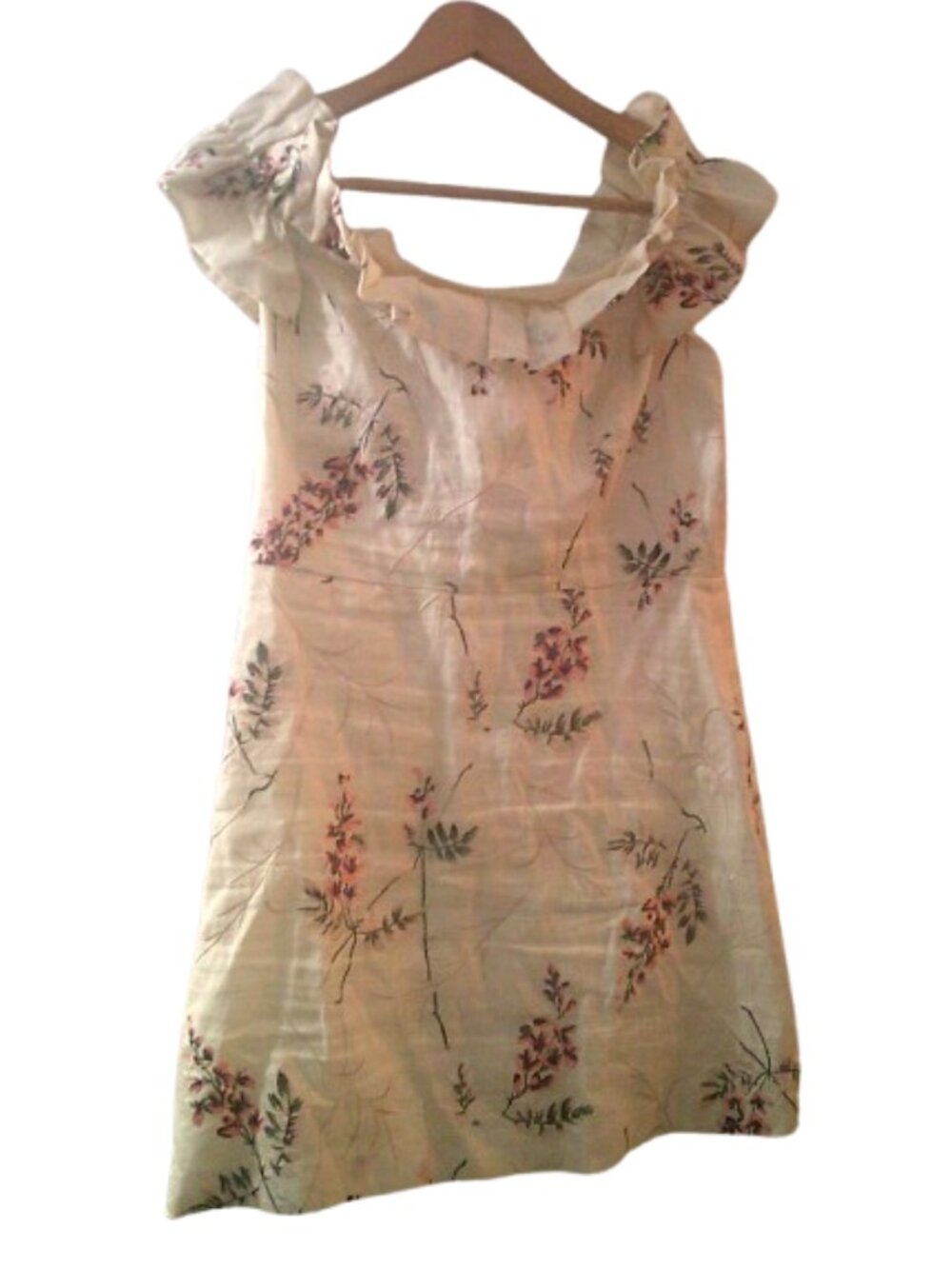 Rebecca Taylor Ivie Embroidered Linen Dress size 10